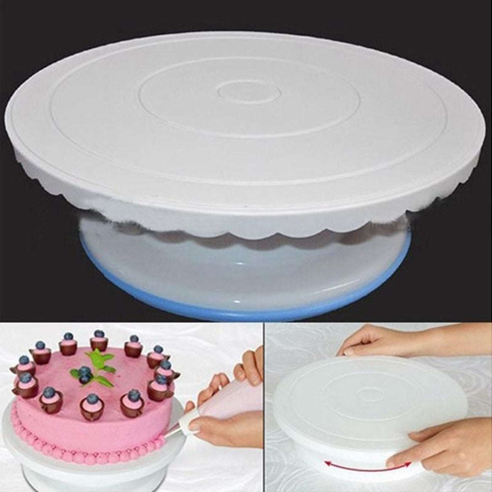 Rotating cake turntable plastic