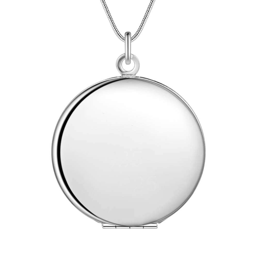 Silver Locket Necklace- LS AN740
