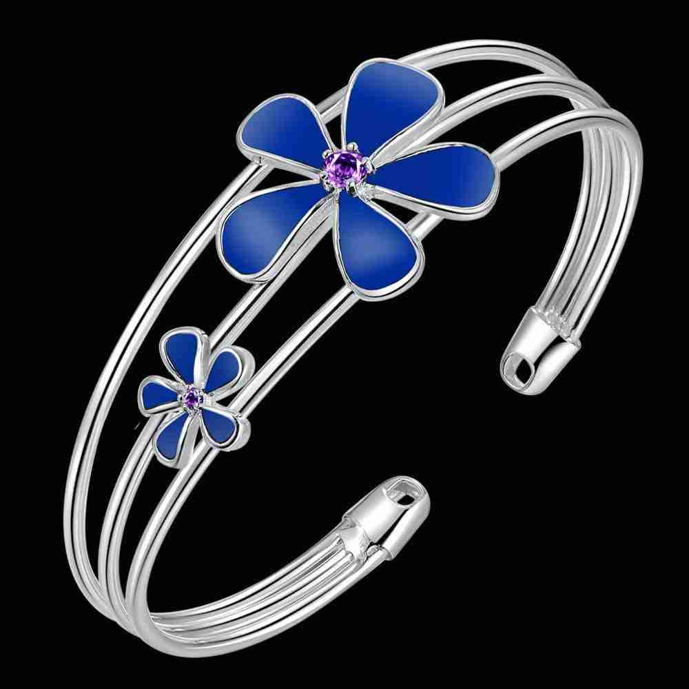 Silver Designer Bangle AS175