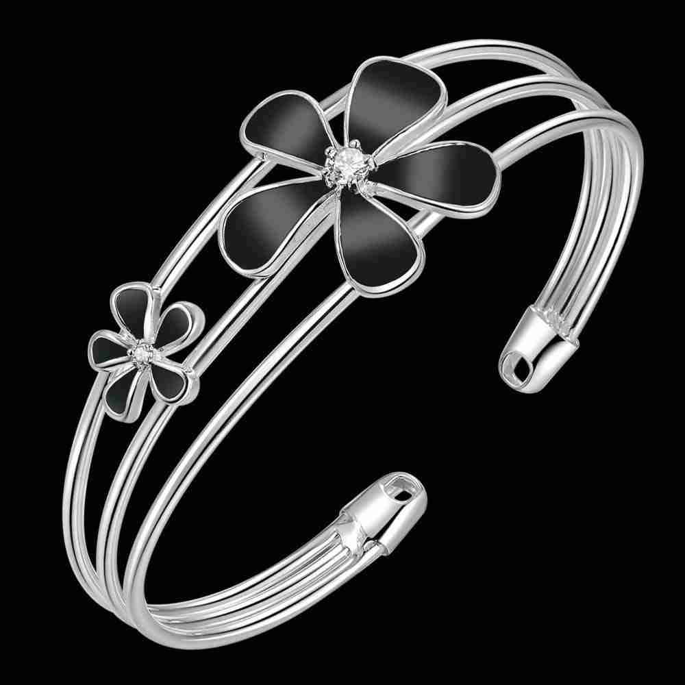 Silver Designer Bangle AS177