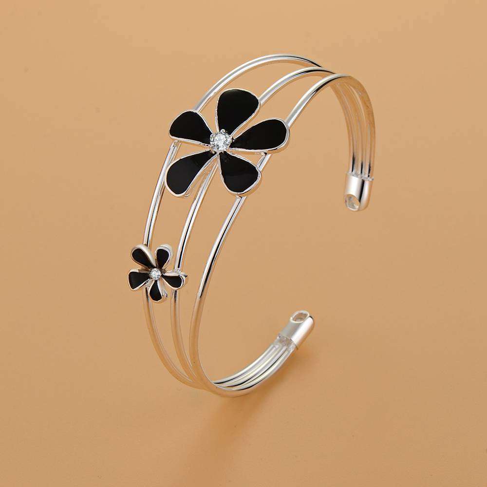 Silver Designer Bangle AS177