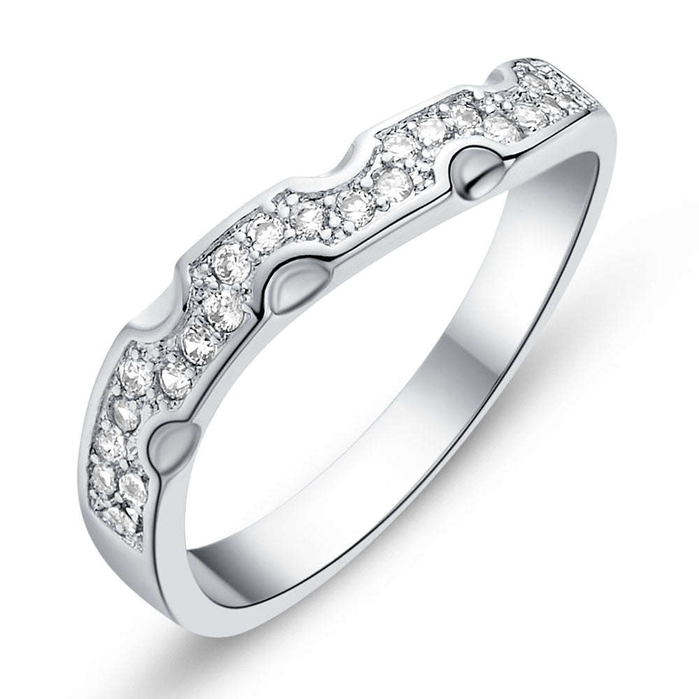 White Gold Ring LSJ605 - 9