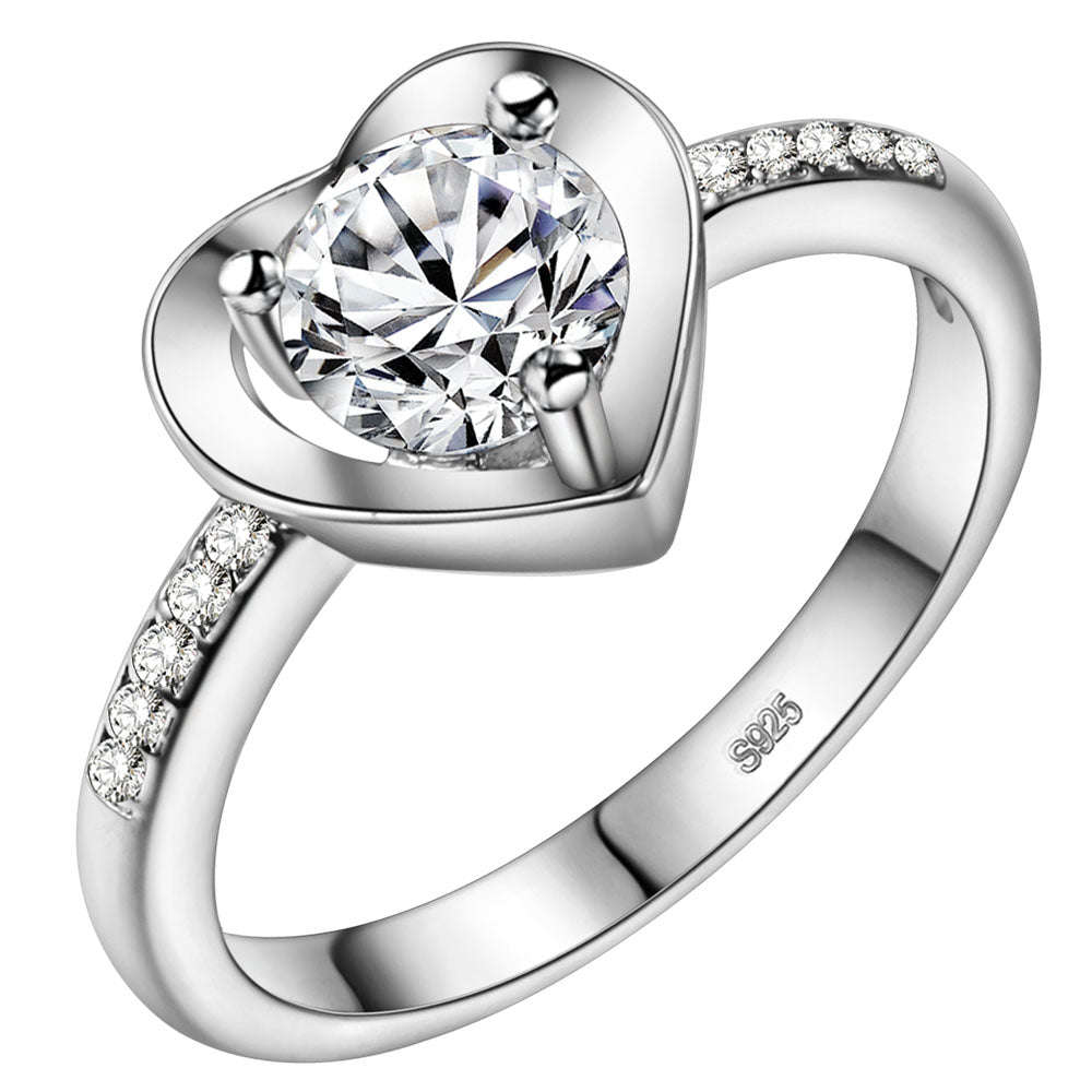 White Gold Ring LSJ673 - 8