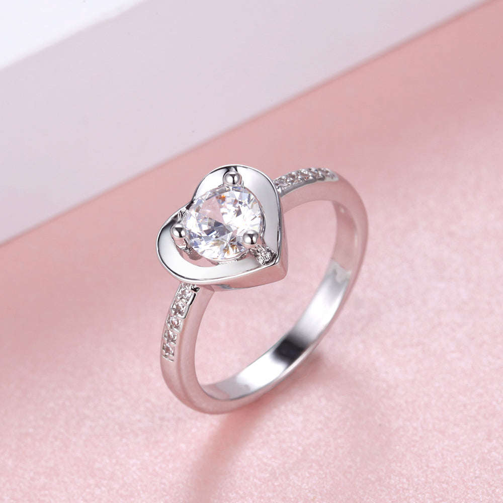 White Gold Ring LSJ673 - 8