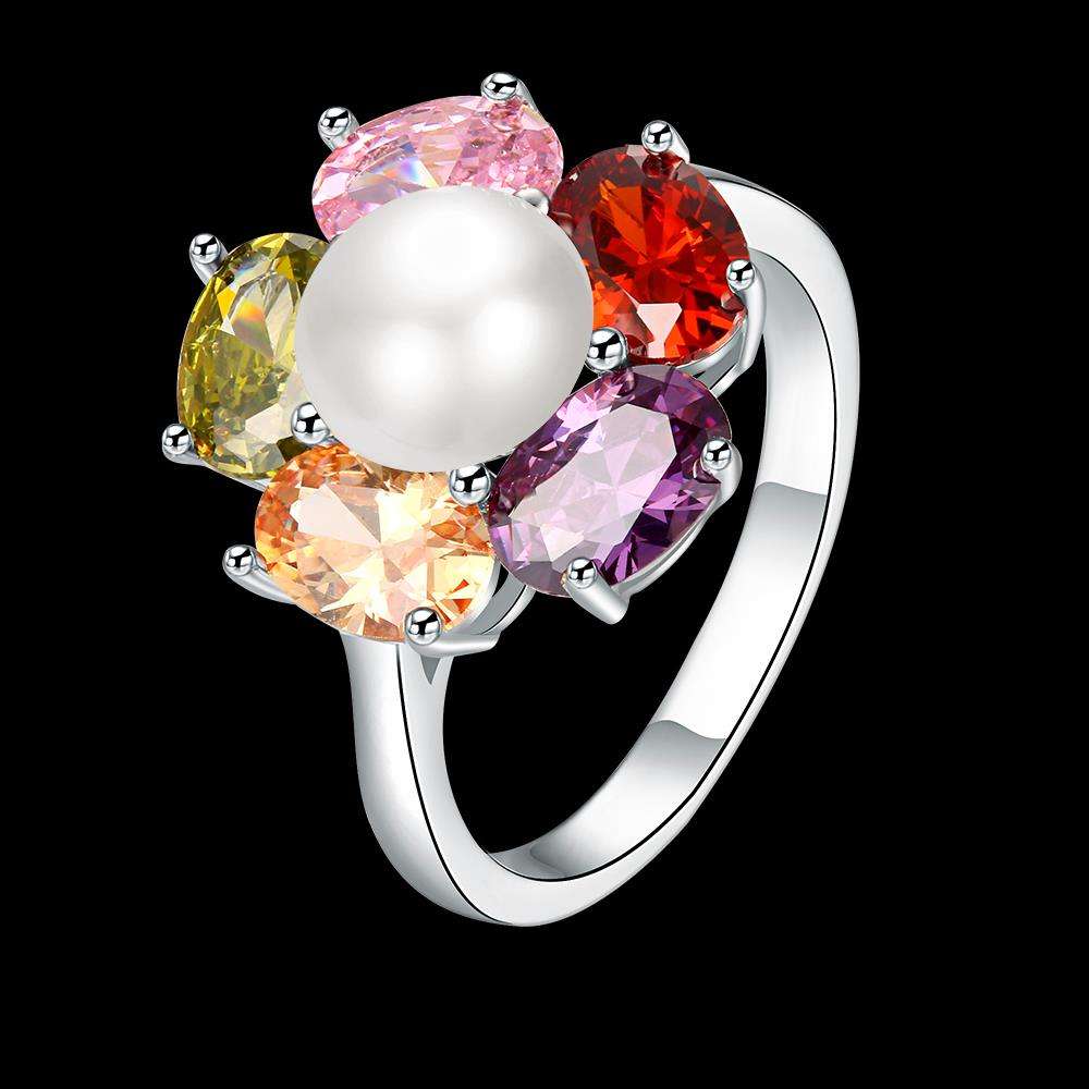 White Gold Ring LSR412-A - 8