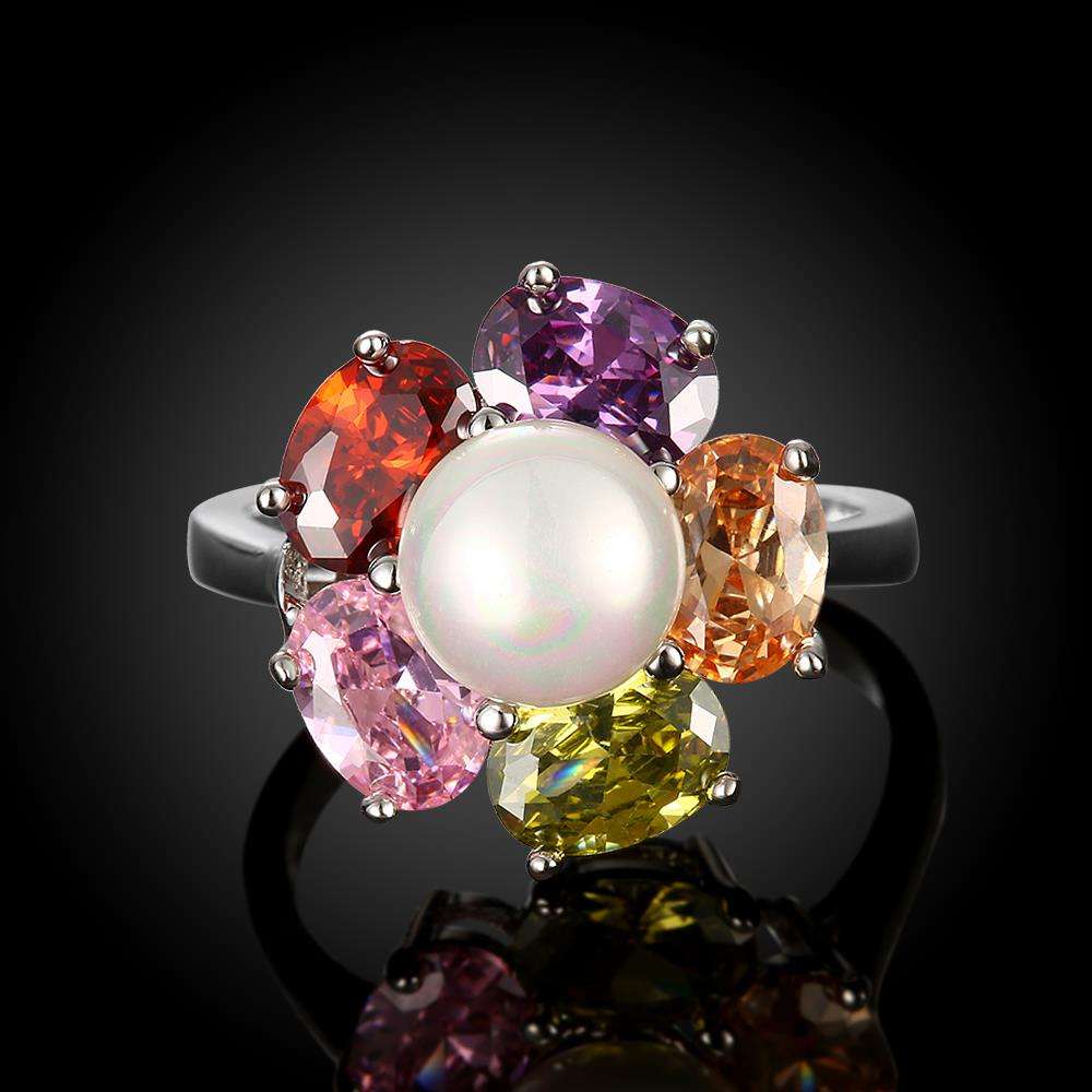 White Gold Ring LSR412-A - 8