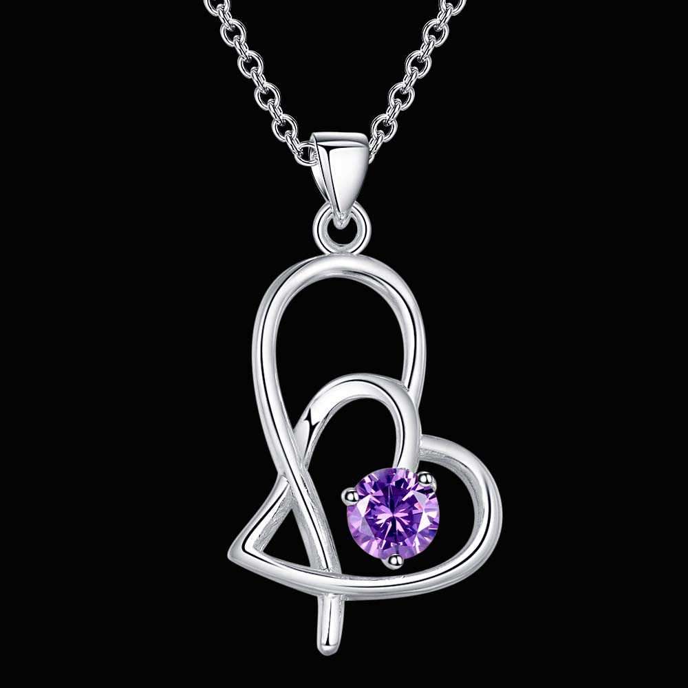 Silver Necklace LSN814 - 1.7*3.2