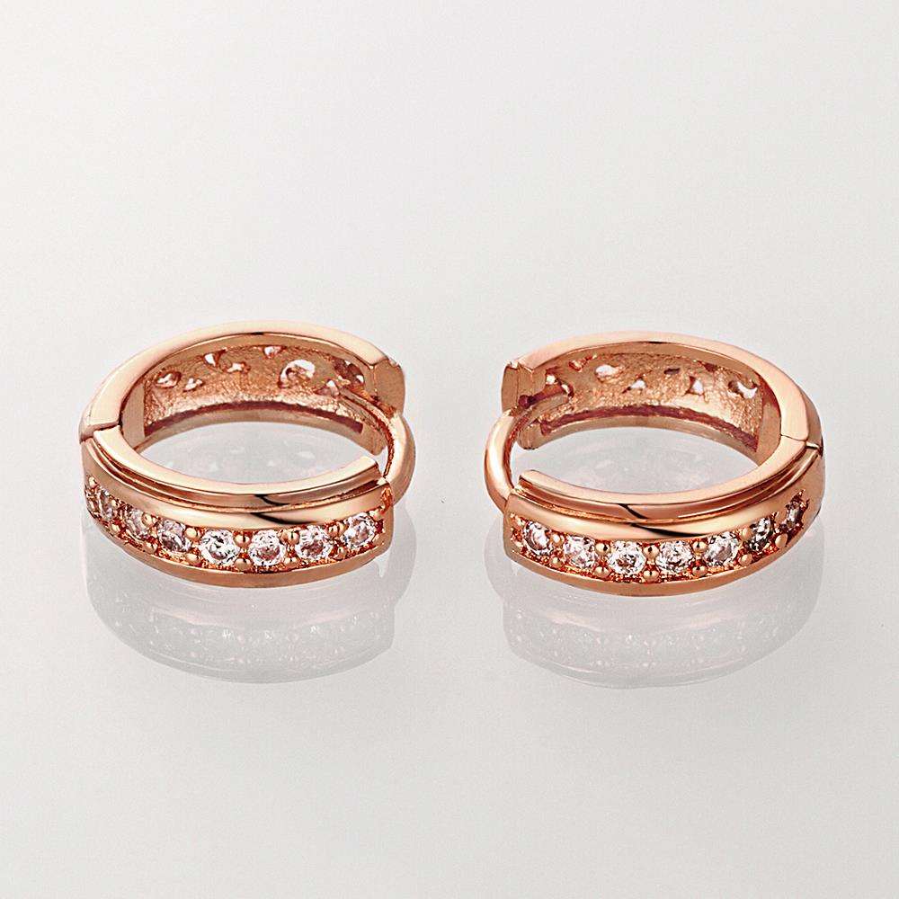 Rose Gold Earrings LSE008 - 1.5CM