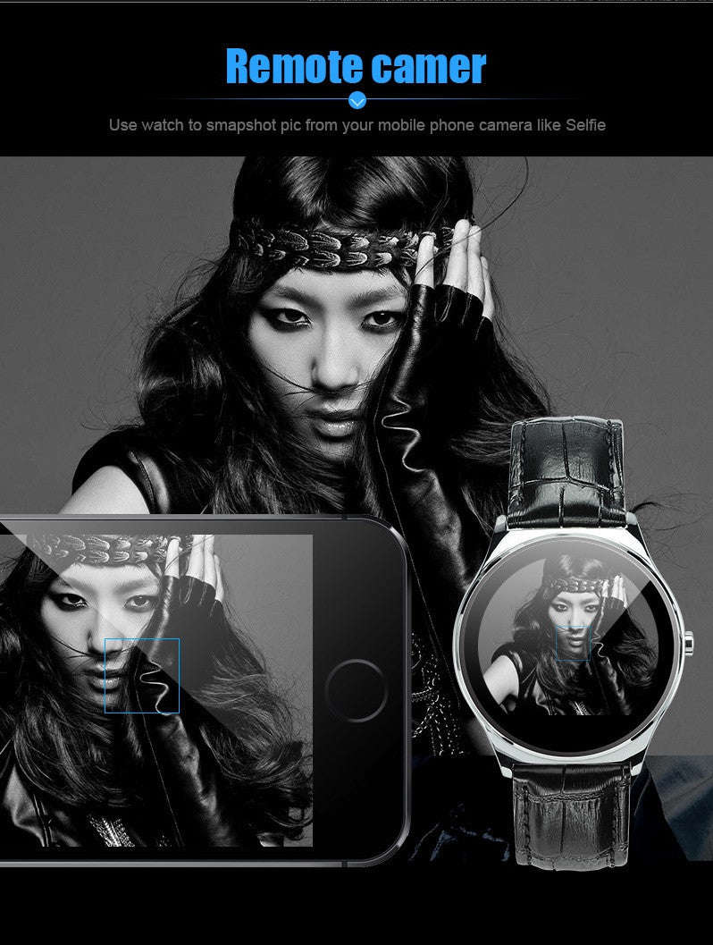 FBUS03 Smart Watch Heart-Rate Health-Mate For IOS/Android/iPhone - Black