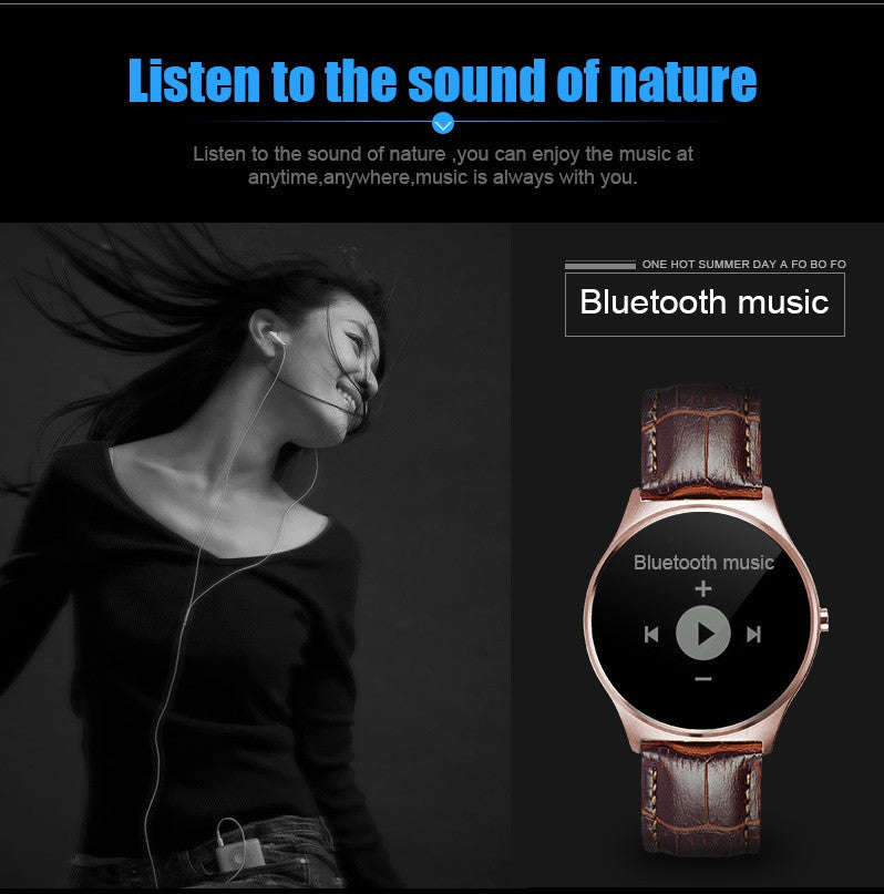 FBUS03 Smart Watch Heart-Rate Health-Mate For IOS/Android/iPhone - Black