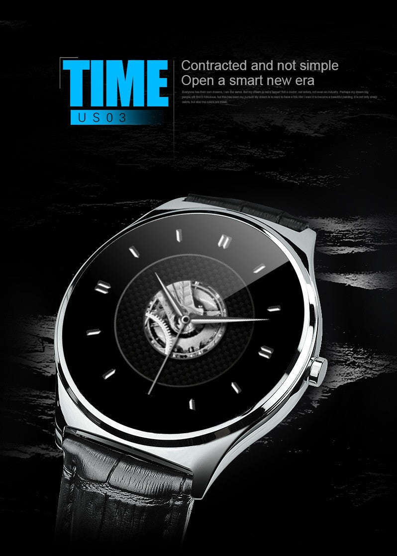 FBUS03 Smart Watch Heart-Rate Health-Mate For IOS/Android/iPhone - Black