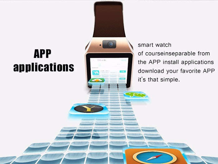 FBQW09 Full Android 3G/WiFi Smartwatch-Phone - Black