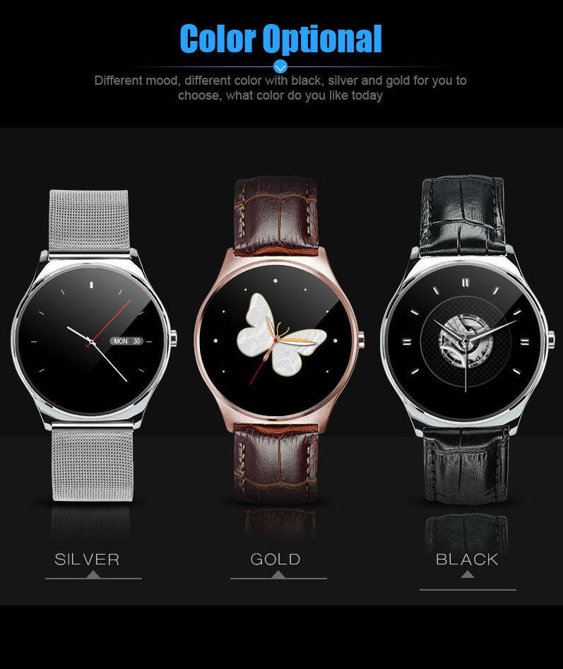 FBUS03 Smart Watch Heart-Rate Health-Mate For IOS/Android/iPhone - Black