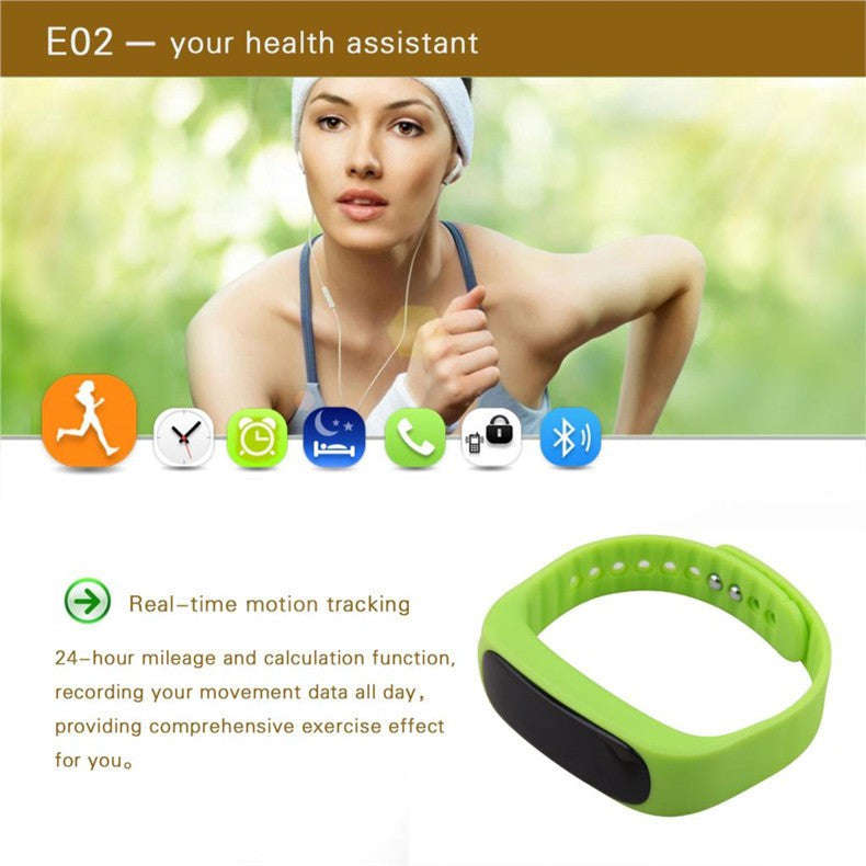 Bluetooth Smart Bracelet/Fitness Tracker - Black