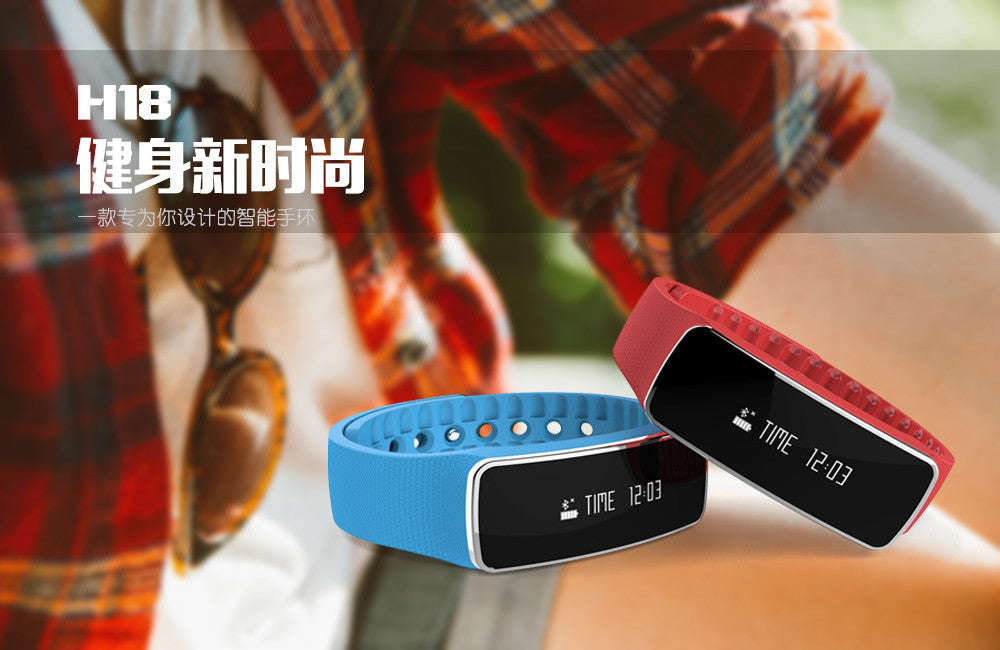 FBH18 Bluetooth Smart Bracelet/Fitness Tracker - Black