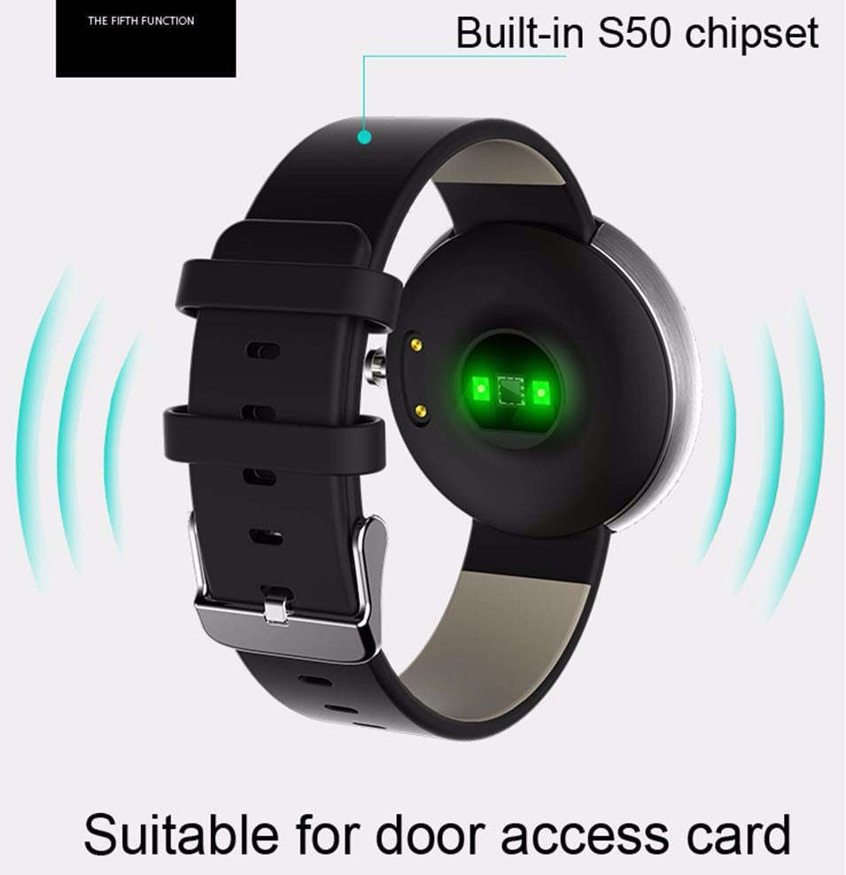 Blood Pressure Heart-Rate Smart Health Bracelet [FBH09] - Black Face/Black Strap