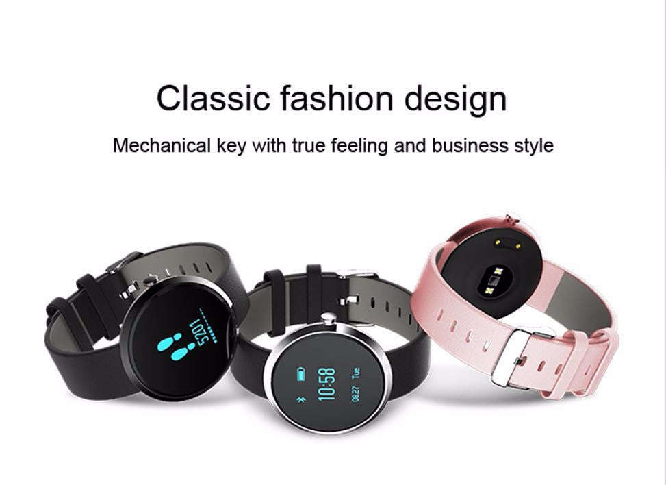 Blood Pressure Heart-Rate Smart Health Bracelet [FBH09] - Black Face/Black Strap