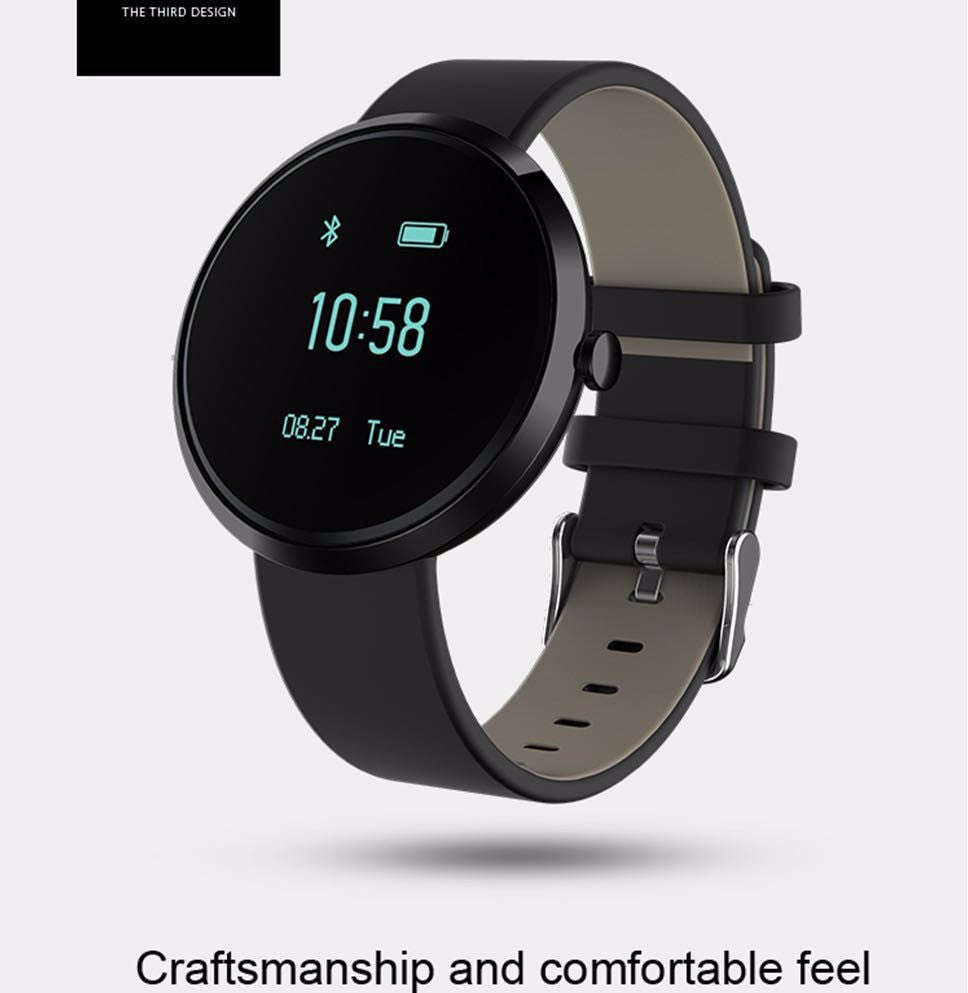 Blood Pressure Heart-Rate Smart Health Bracelet [FBH09] - Black Face/Black Strap