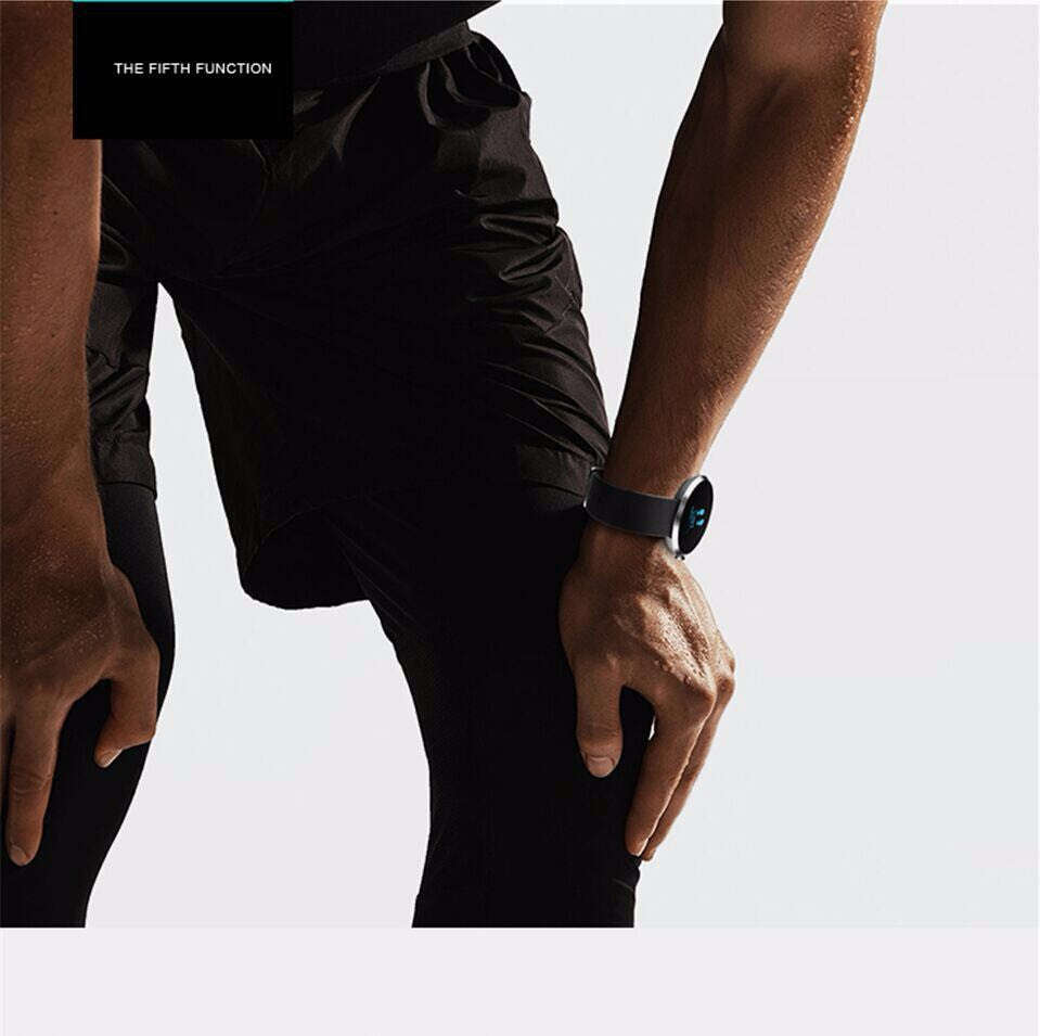 Blood Pressure Heart-Rate Smart Health Bracelet [FBH09] - Black Face/Black Strap