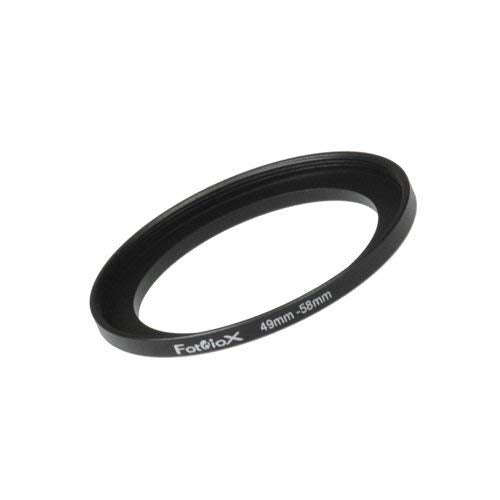 Fotodiox Metal Step Up Ring Filter Adapter, Anodized Black Aluminum 49mm-58mm, 49-58 mm