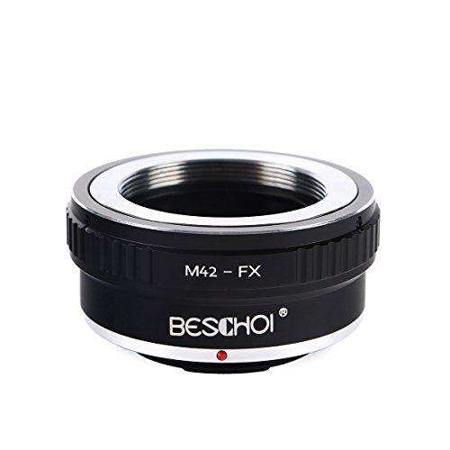 Beschoi Lens Mount Adapter for M42 42mm Screw Mount Lens to Fujifilm FX Mount X-Series Camera Body,