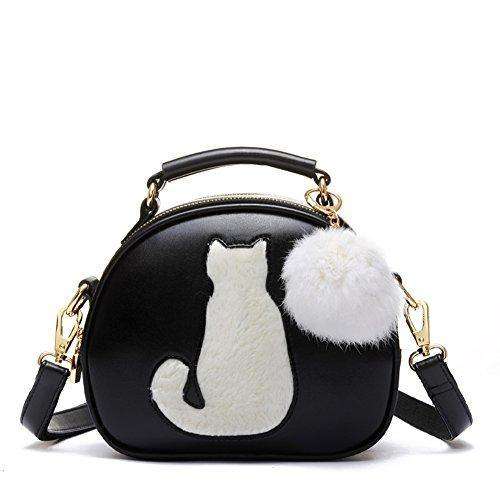Women's PU Leather Waterproof Cross Body Shoulder Bags Wallet Lucky Cat Handbag