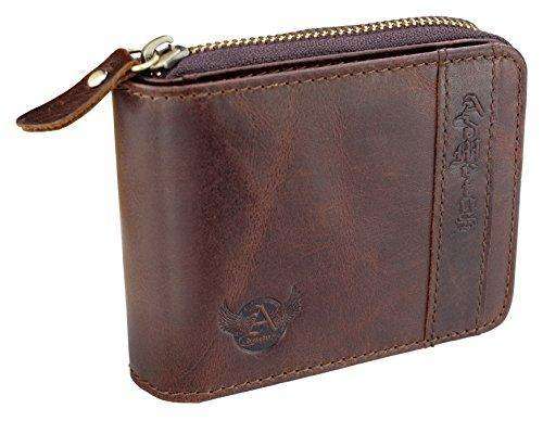 Admetus men gift Cowhide leather wallet credit card ID Pocket Purses gifts Box