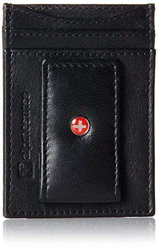 Alpine Swiss Mens Wallet Leather Money Clip Thin Slim Front Pocket Wallet