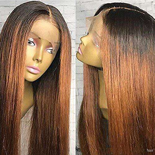 150% Density Virgin Brazilian Hair Ombre Black Roots...