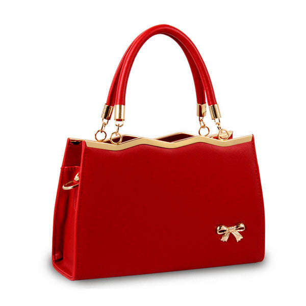 Stylish light goldenrod yellow handbag - S / Sky blue