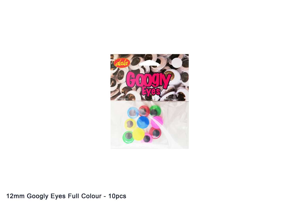 Full Colour Googley Eyes - 12mm (10 pcs)