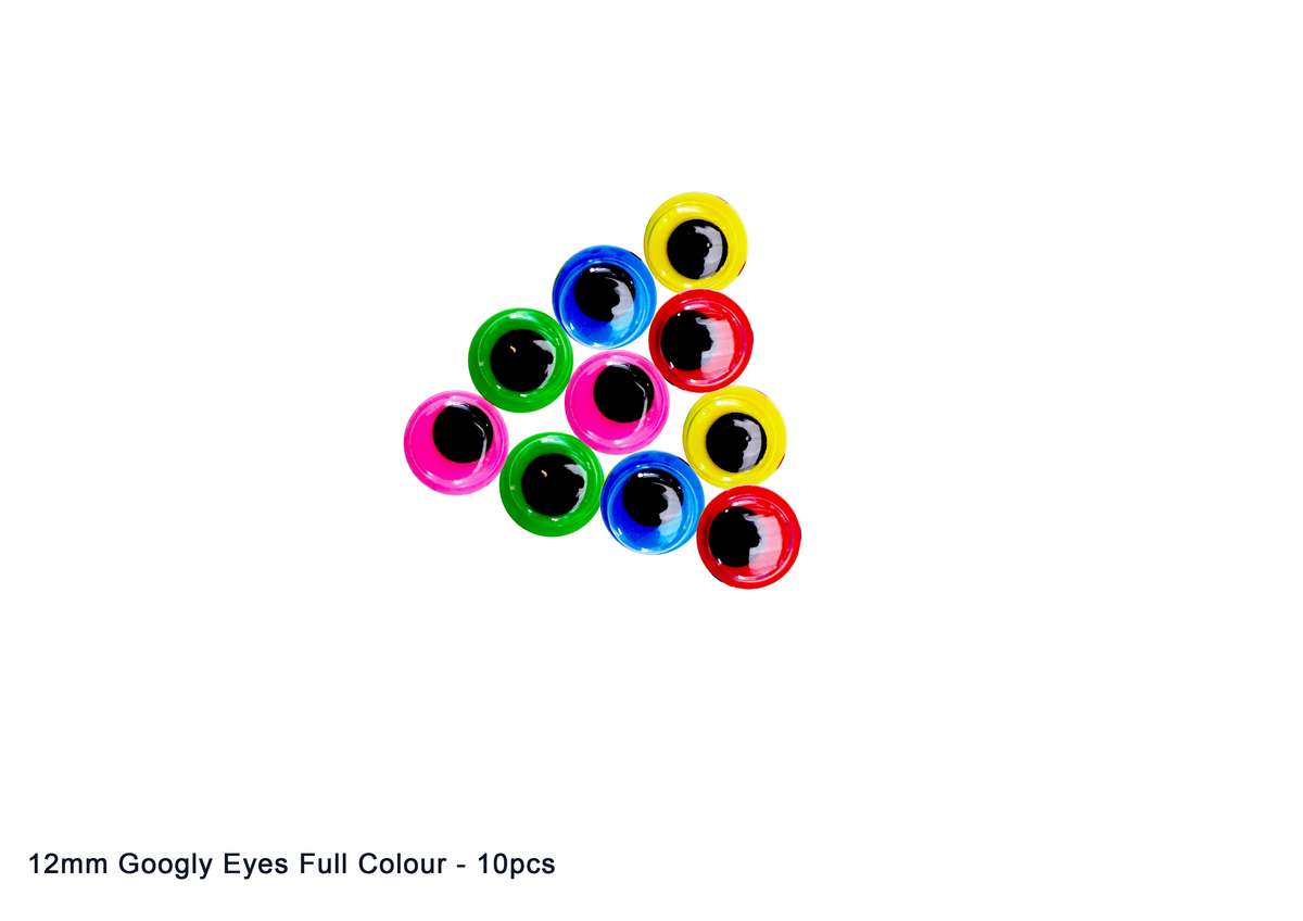 Full Colour Googley Eyes - 12mm (10 pcs)