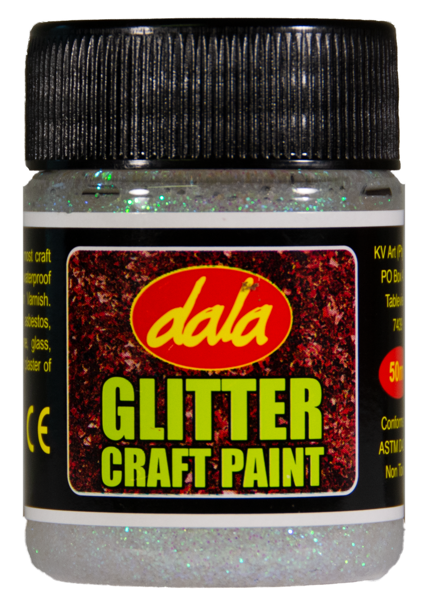 Glitter Craft Paint - 250ml / Silver