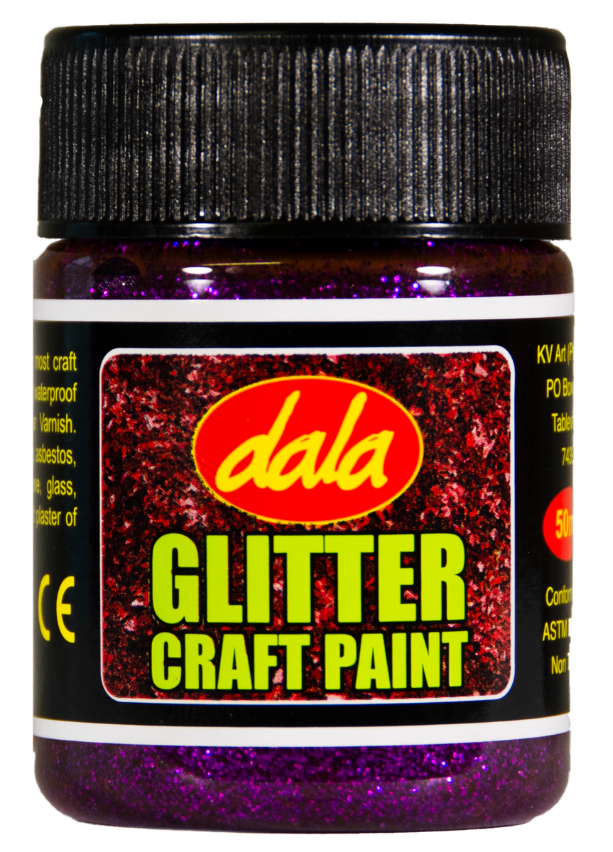 Glitter Craft Paint - 250ml / Silver