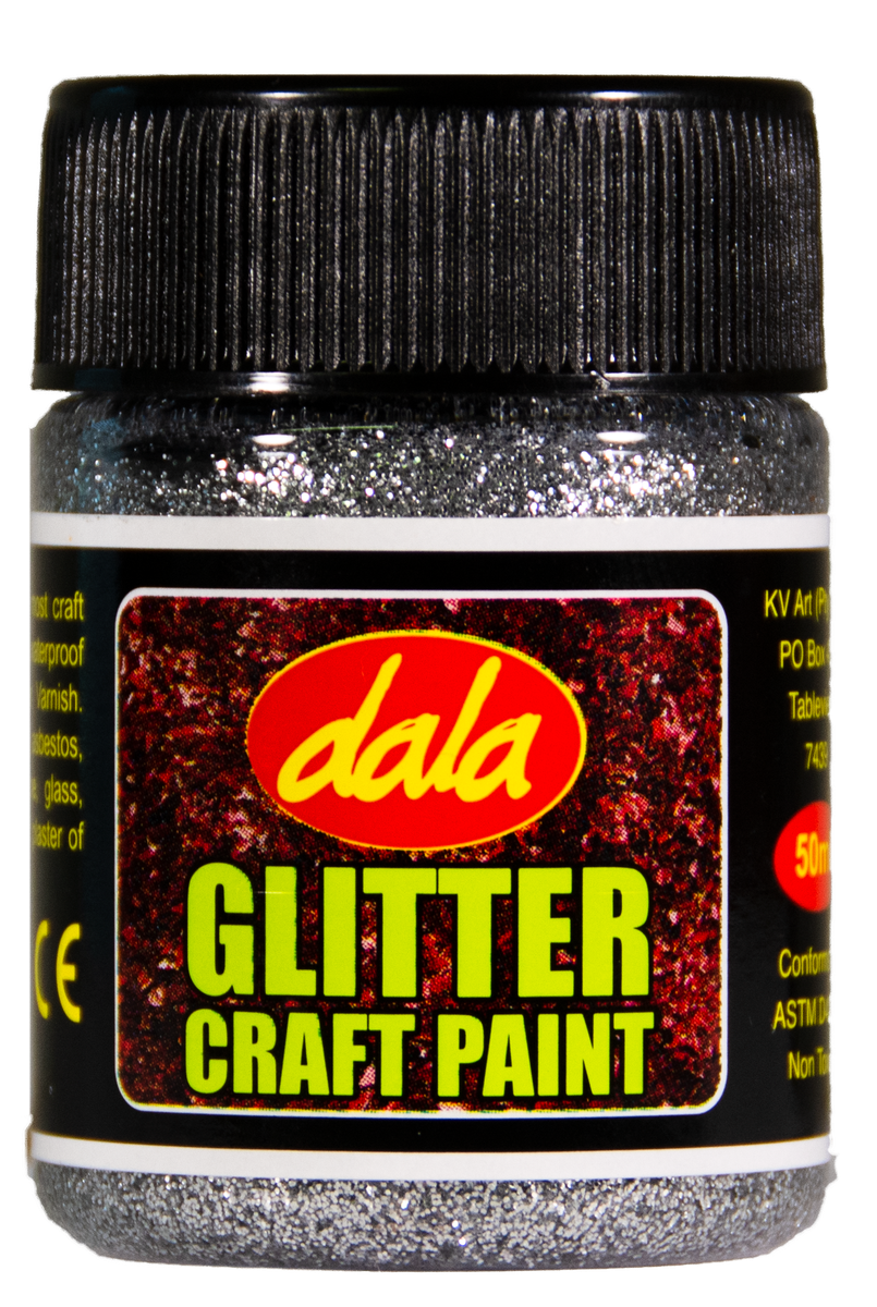 Glitter Craft Paint - 250ml / Silver