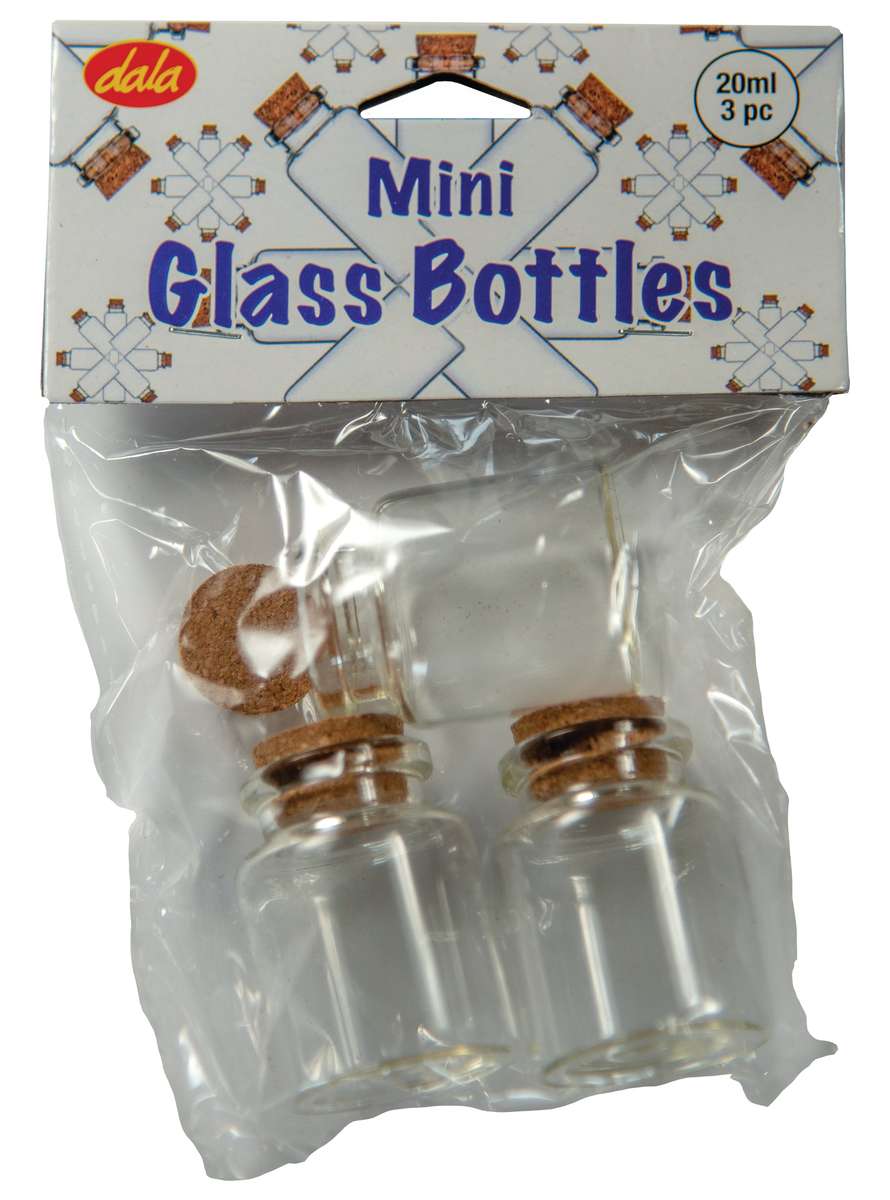 Mini Glass Bottles - 10ml / 6Pcs