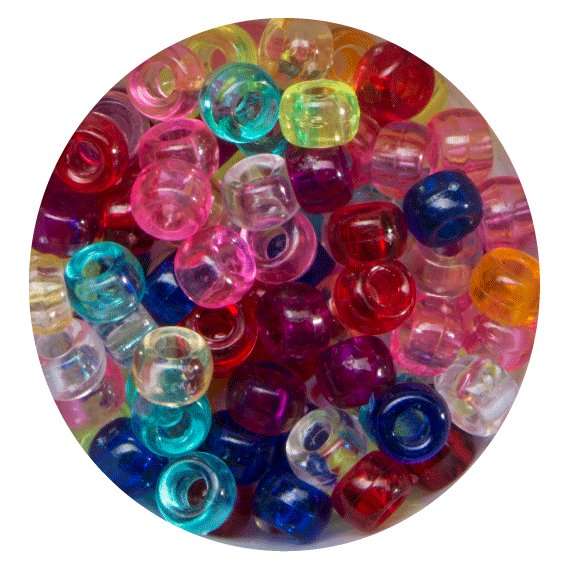 Pony / Oval Beads - 300 PCS