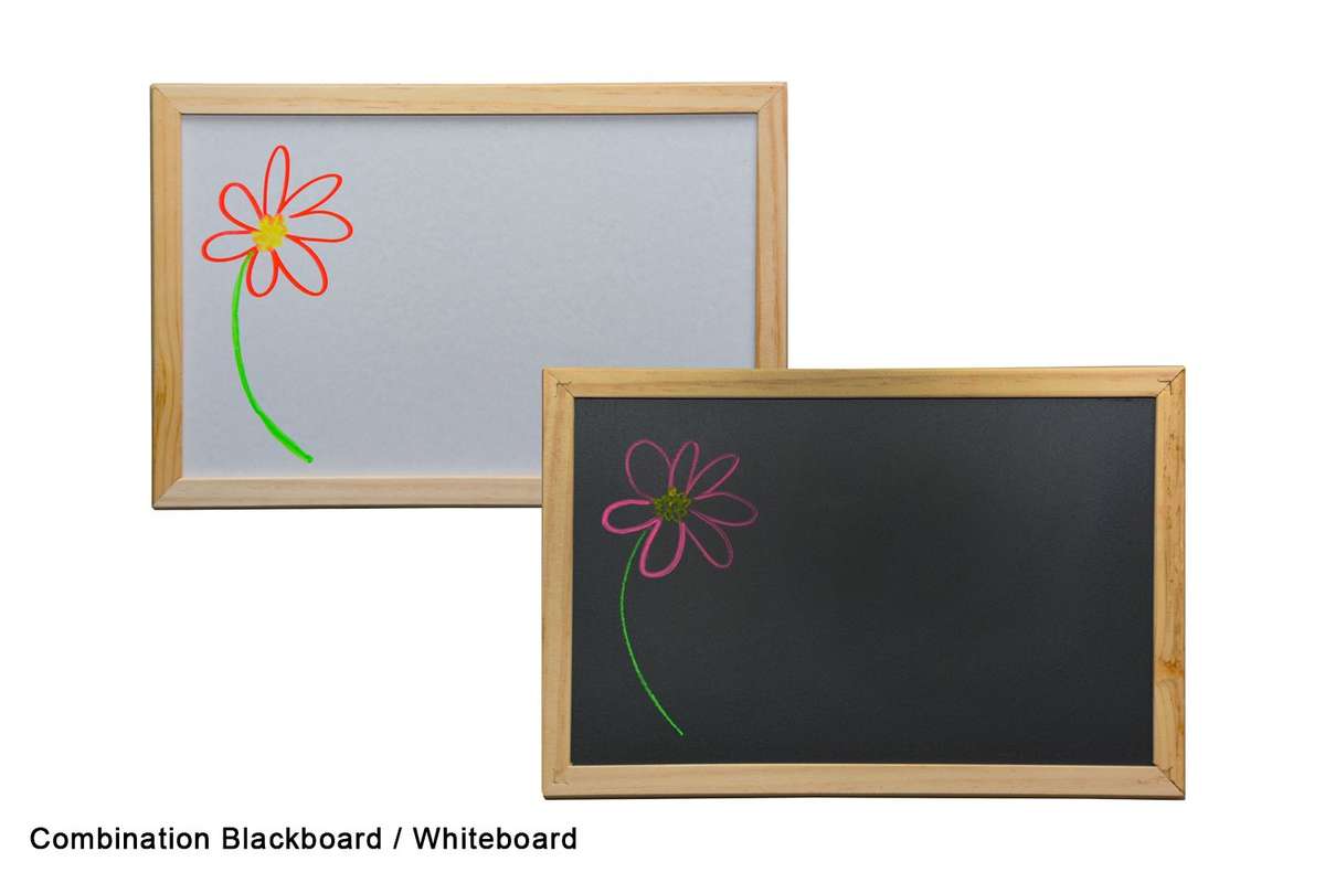 Combo Whiteboard / Blackboard - A4