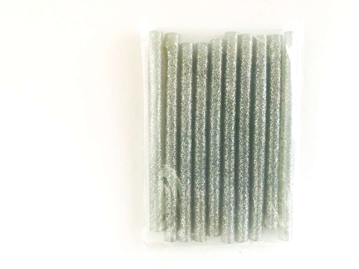 Glue Gun Sticks - Silver Glitter