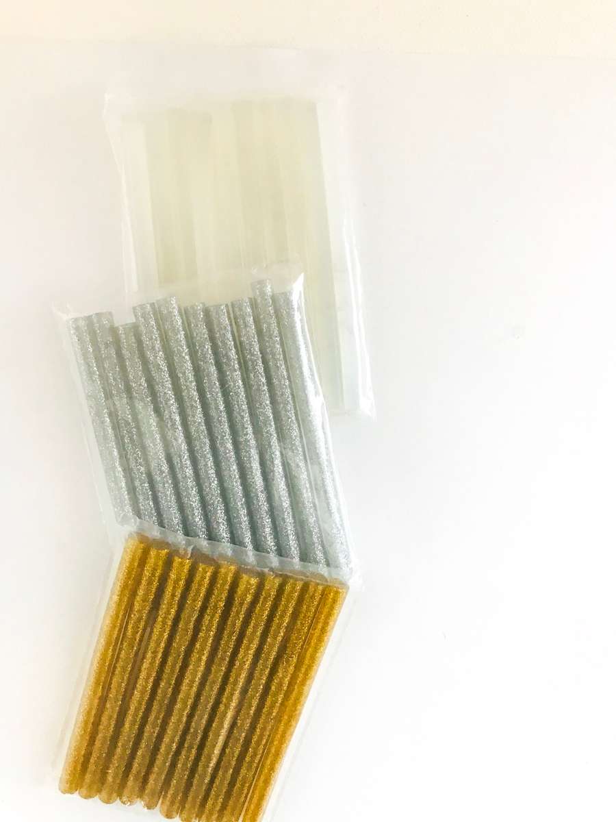Glue Gun Sticks - Silver Glitter