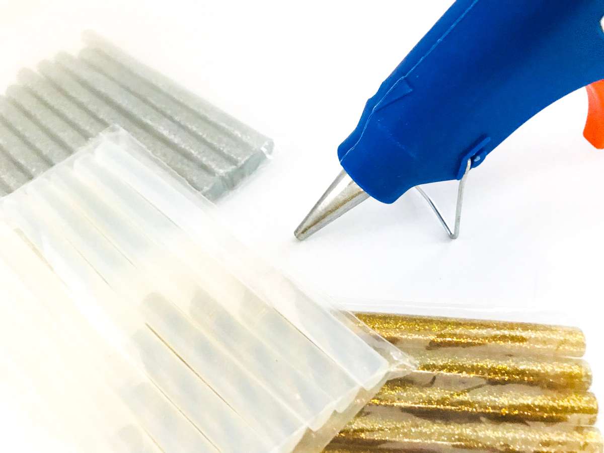 Glue Gun Sticks - Silver Glitter