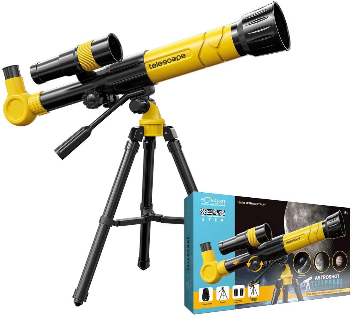 Astronomical Travel Telescope with Tripod for Kids