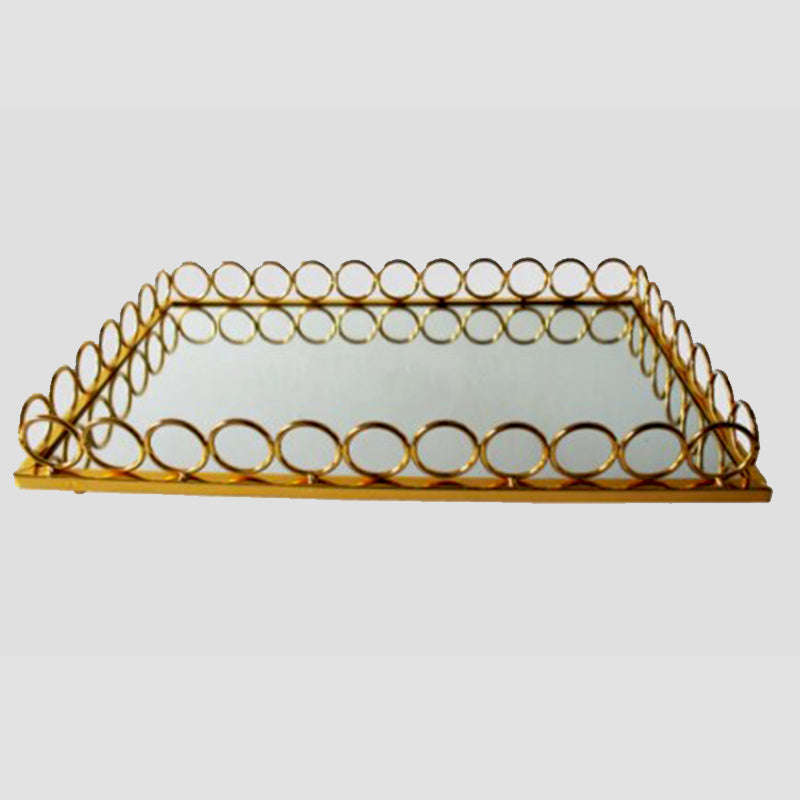 Gold Mirror Tray Large Size