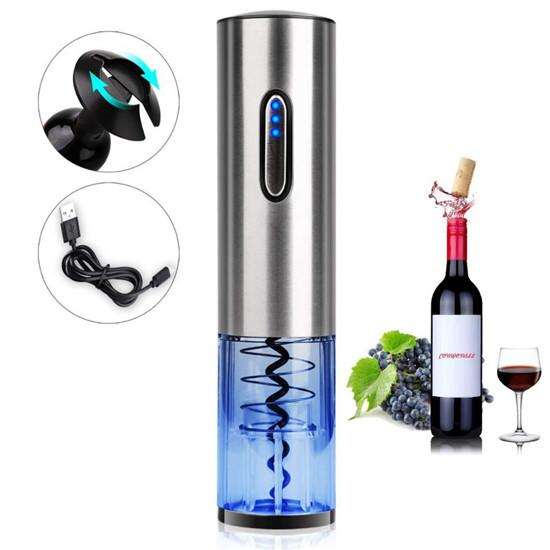 Stainless Steel Rechargeable Electric Wine Opener