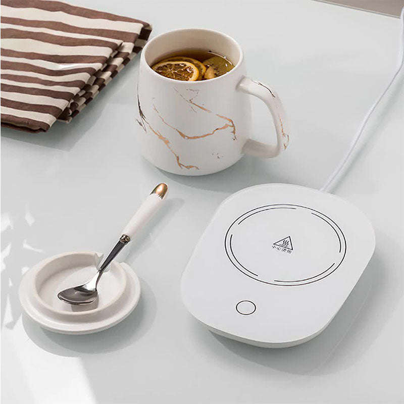 Electric Coffee Mug Warmer - White