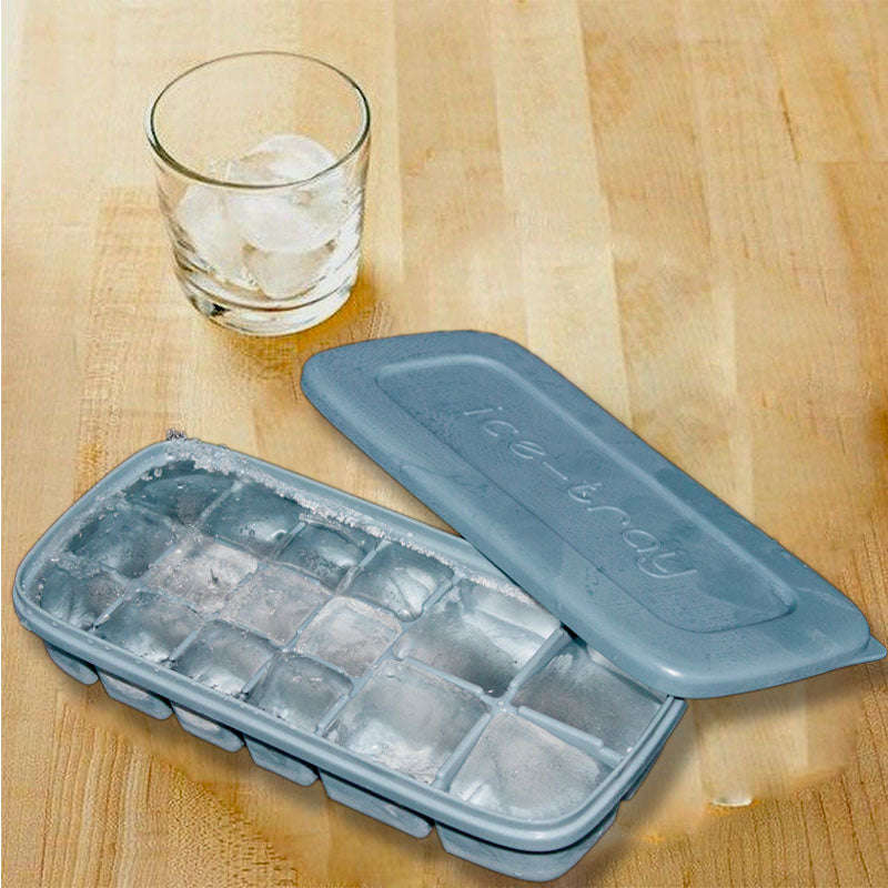Silicone Non-Spill Ice Cube Tray - Orange
