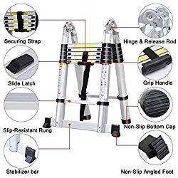 3.8m Telescopic Ladder 1.9M + 1.9M