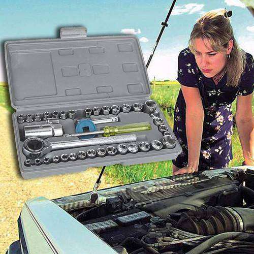 40 Pcs Combination Socket Wrench Set - Large