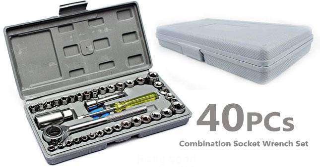 40 Pcs Combination Socket Wrench Set - Large