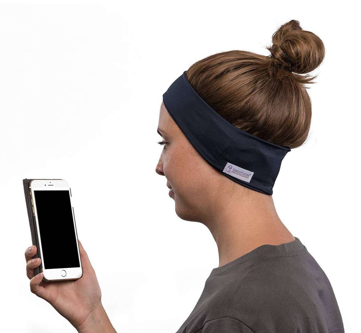 Wireless Bluetooth Music Headband - Light Grey